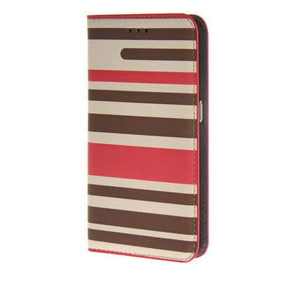 

MOONCASE чехол для Samsung Galaxy S6 Stripe spell color Flip Wallet Card Slot Stand Pouch Leather Cover