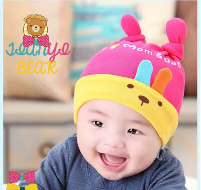 

Buebos Ninos 2015 New Autumn Winter Warm Baby Beanie Cap Long-eared Rabbit Patten Soft Cotton Crochet Knit Hat Infant Newborn Children Toddler Cap Christmas Gift