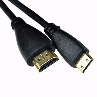 

Huayuan Mini HDMI to HDMI Cable Male Type A to C 1080p for Laptop 1M