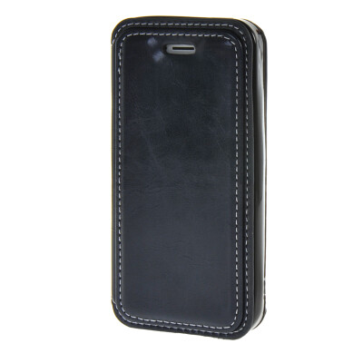 

MOONCASE Premium PU Flip Leather Wallet Card Pouch Back чехол для Cover Apple iPhone 5 / 5G / 5S сапфир