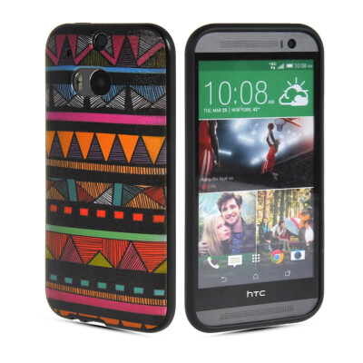 

MOONCASE Watercolor Art Soft Flexible Silicone Gel TPU Skin Shell Back Case Cover for Htc One M8