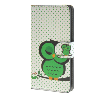 

MOONCASE Owl style Leather Side Flip Wallet Card Slot Stand Pouch Case Cover for LG Optimus C70 H440 / a11