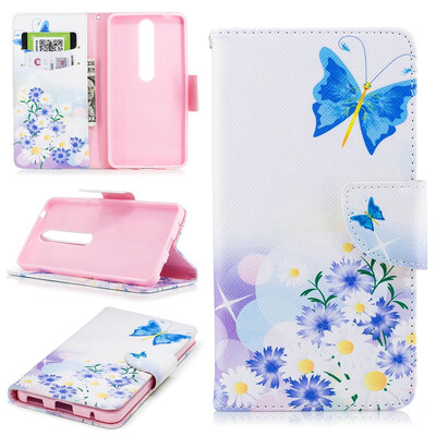 

BEFOSPEY Painting PU LeatherSoft TPU Card Slot Stand Wallet Case For Nokia 655"2017