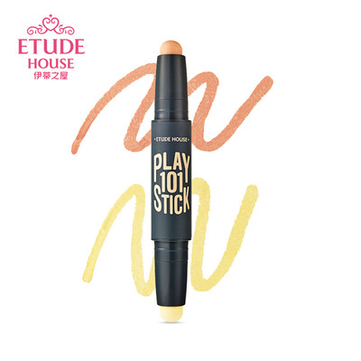 

ETUDE HOUSE Fun Multi-function Color Correction Stick No 1 Peach Orange Water Pink Yellow Modified Dark Circles Brighten Eyes&Eyes to Modify Eyes