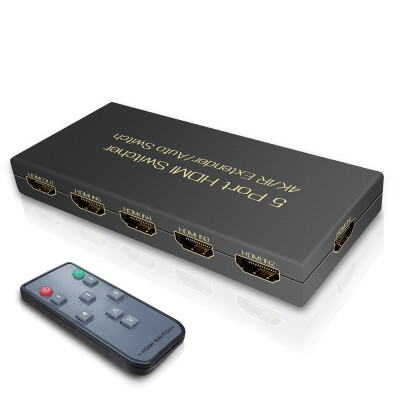 

VIPFAN 5 ports HDMI Switch 5 in 1 out HDMI Switch Box with IR Wireless Remote HDMI 14 HDCP 22 UHD CEC HDR HDMI Switcher 5x