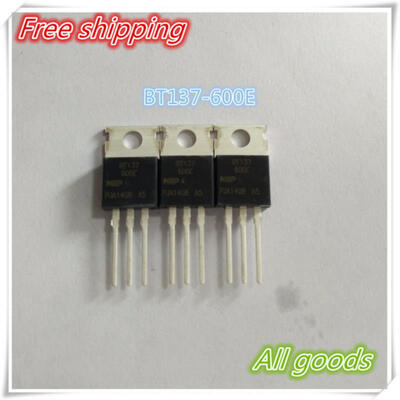 

50PCS BT137-600E TO-220 BT137-600 BT137 Triacs logic level 600v 8A