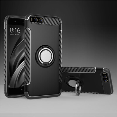

Xiaomi mi 5X6 Armor Car Magnetic Suction Ring Bracket Silicon TPU Hard PC Phone Case