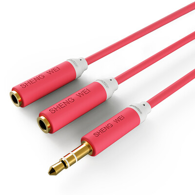 

Wins shengwei AC-3003C 35mm stereo two points audio line couple line 30CM AUX one two audio adapter 1 minute 2 headphone extension cable