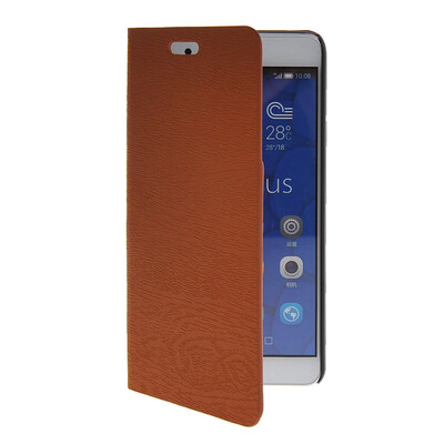 

MOONCASE Slim Leather Side Flip Wallet Card Slot Pouch with Kickstand Shell Back чехол для Huawei Honor 6X Brown