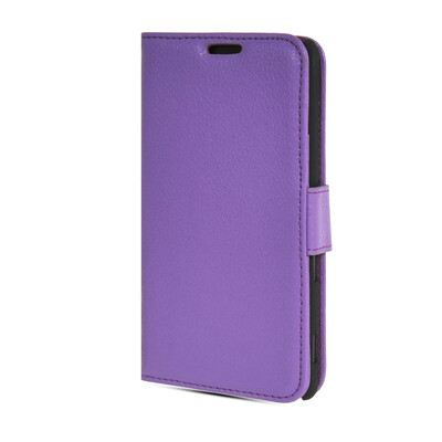 

MOONCASE High quality Leather Side Flip Wallet Card Slot Pouch Stand Shell Back ЧЕХОЛ ДЛЯ Sony Xperia M2 Purple