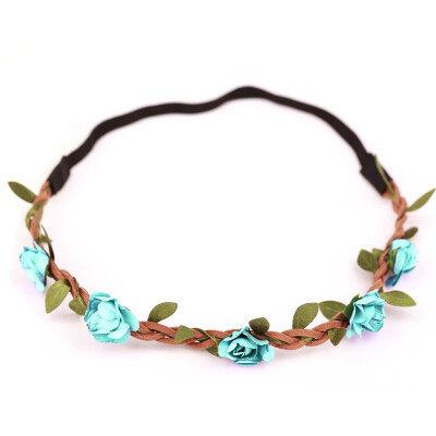 

Headband Boho Style Mix Color Floral Flower Wedding Hairband Festival Girls