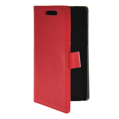 

MOONCASE Slim Leather Flip Wallet Card Pouch with Kickstand Shell Back Case Cover for HTC Desire 700 Red