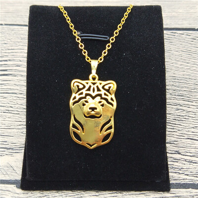 

New Akita Necklace Trendy Style Japanese Akita Pendant Necklace Women Pet Jewellery Fashion Animal Dog Jewellery
