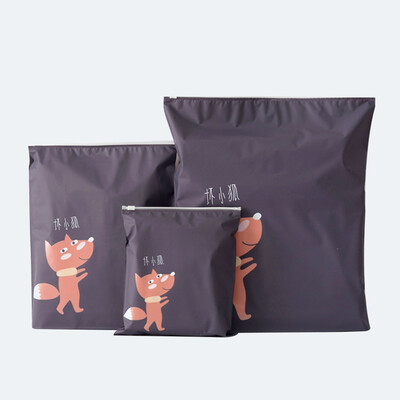 

Shouhou shoes bundle pocket cartoon waterproof zipper storage bag bundle pocket home travel sorting finishing bag 3 packs large medium&small JD-SN-31 bad little fox