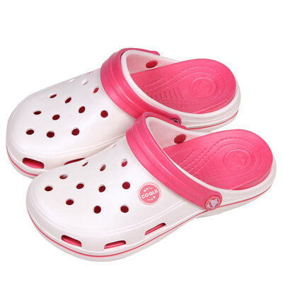 

Cool fun Coqui couple hole shoes garden shoes beach shoes home sandals&slippers pearl white 37 yards CQ1202