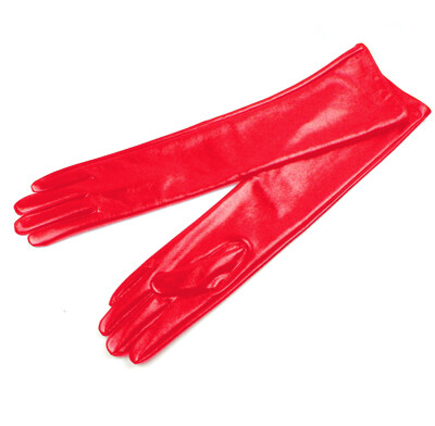 

Women Lady Winter Long Leather Gloves Touchscreen Elbow Length Evening Party