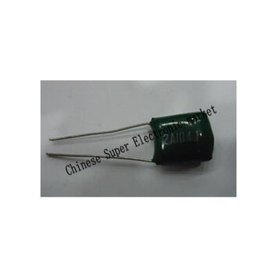 

10PCS 2A104J Polyester film capacitors 104 100v 01UF 2A104