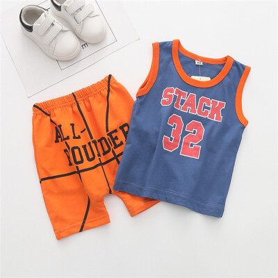 

Childrens suit of pure cotton childrens clothing football pattern sport boys&girls suit letter