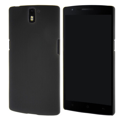 

MOONCASE for 1+ OnePlus One Case Hard Rubber Back Protective Case Cover Black