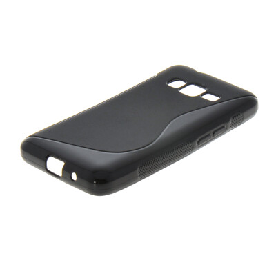 

MOONCASE  - Line Soft Silicone Gel TPU Protective Case Flexible Shell Protective Case Cover for Samsung Galaxy Z1 Z130H Black