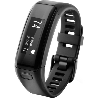 

(GARMIN) vivosmart HR черный интеллектуальный оптический сердечный ритм ручное кольцо сердечный ритм мониторинг в реальном времени автоматический контроль сна вызов напоминание движение Bluetooth часы шагомер