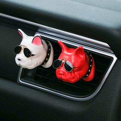 

Dijialun car perfume air conditioning air outlet cartoon creative dog French bulldog car decoration car interior decoration aroma perfume seat