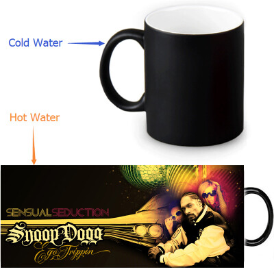 

Snoop Doggy 350мл / 12 унций Heat Reveal Mug Color Change Чашка кофе Чувствительные морфинг-кружки Волшебная чашка для чайных чашек