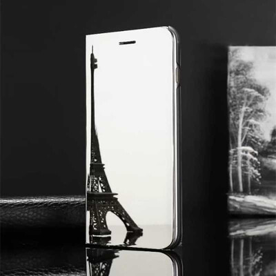 

Mzxtby Luxury Flip Protection Full Screen Window Cases for IPhone 7 6 6s Plus Case Clear Mirror Cover for IPhone X 8 Plus Case