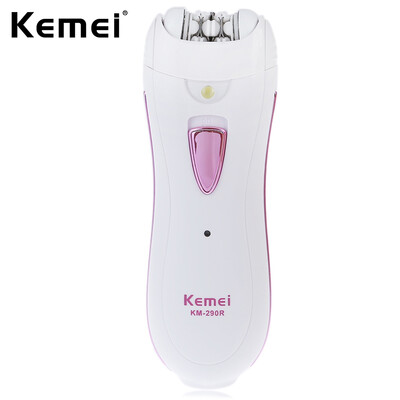 

Kemei KM - 290R Lady Mini Перезаряжаемый стиральный электропривод для удаления волос Epilator Travel Essentials