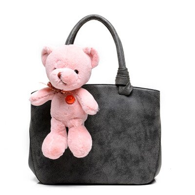 

Fashion matte leather handbag with cute Winnie casual shoulder bags leather tote bags for women desigual bag bolsa feminina