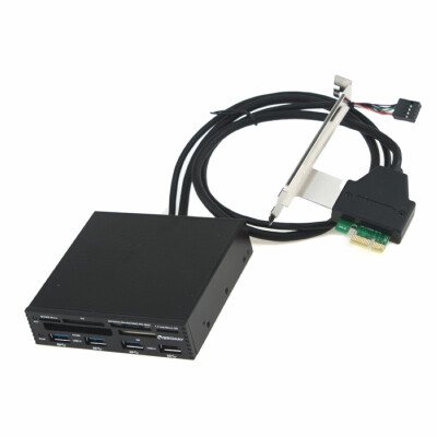 

PCI-e PCI Express USB 3.0 Hub & All in 1 Card Reader for SD XD TF CF M2 3.5