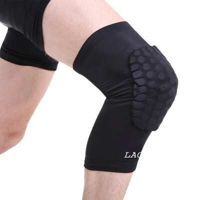 

LAC Honeycomb Knee Pads Crashproof Antislip Basketball Leg Knee Sleeve Protective Pad Support Guard