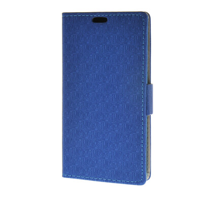 

MOONCASE Leather Side Flip Wallet Card Holder Stand Shell Pouch ЧЕХОЛ ДЛЯ Samsung Galaxy Grand Max G720NO Blue