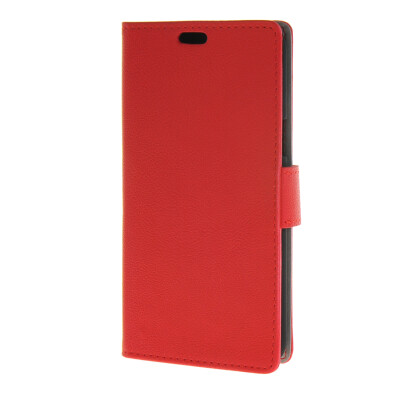 

MOONCASE Simple Leather Flip Wallet Case Card Slot Stand Back Cover for Samsung Galaxy J5 Red