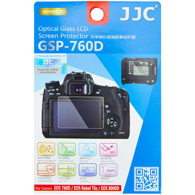 

JJC GSP-760D Canon 760D SLR камеры высокой четкости фильм стекло с антибликовым царапинам анти-обрастания фильма Джеймс Бонд высокой проницаемости пленки защитного экрана пленки электростатической адсорбции