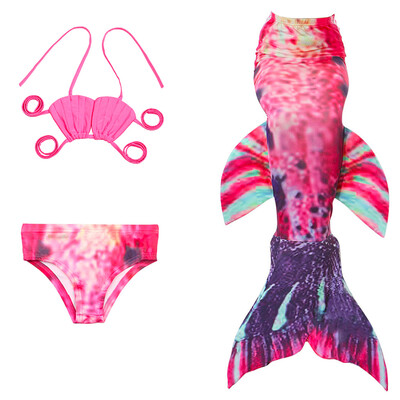 

3pcsSet Girls Mermaid Tails Swimming Costume2017 Children Mermaid Tail Costume For Kids Swimming Mermaid Tails