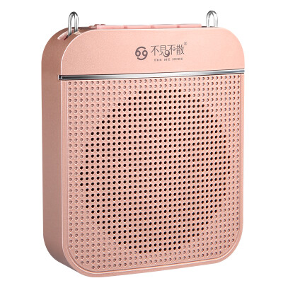 

See you here K8 Small portable bee loudspeaker teacher teaching guide waist mount headset digital player speaker rose gold