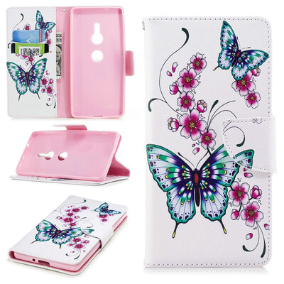 

BEFOSPEY Painting PU LeatherSoft TPU Card Slot Stand Wallet Case For Sony Xperia XZ257"2018
