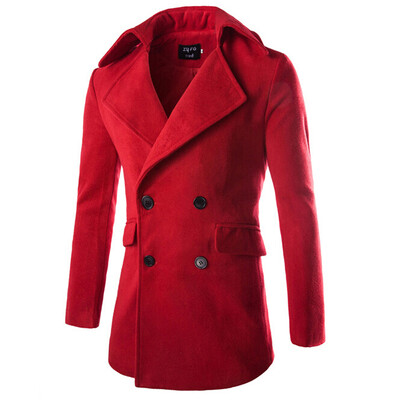 

Zogaa Autumn And Winter New Men's Wool Coat Slim