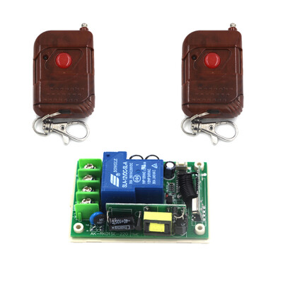 

MITI AC110V 220 250 1 канал междугородной дистанционного переключателя, Радио контроллер / передатчик и приемник, электрический переключатель Переключатель питания