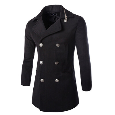 

Zogaa Mens Wind Double-breasted