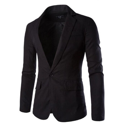 

England Style Blazer Men Casual Jacket Business Suit Formal Dress