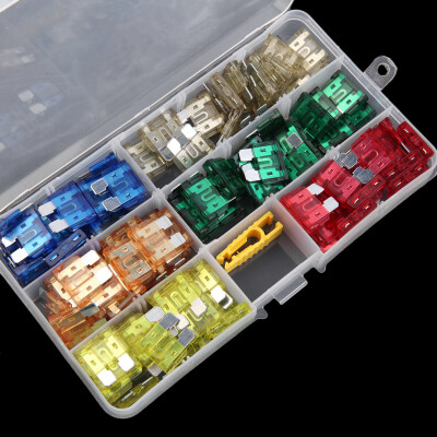 

120 pcs Profile Medium Size Blade Fuse Assortment Set Auto Car Truck