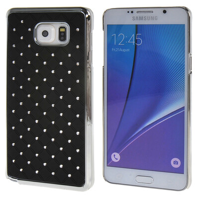 

MOONCASE for Samsung Galaxy Note 5 Case Bling Chrome Hard Back Case Cover Black