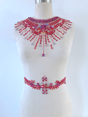 

Handmad silver sew on Rhinestones applique on mesh crystal patches with stones sequins beads