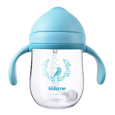 

Kiss me kidsme baby tritan sippy cup baby learn drinking cup drinking cup childrens kettle 240ml blue