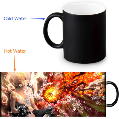 

Naruto 350ml/12oz Heat Reveal Mug Color Change Coffee Cup Sensitive Morphing Mugs Magic Mug Milk Tea Cups