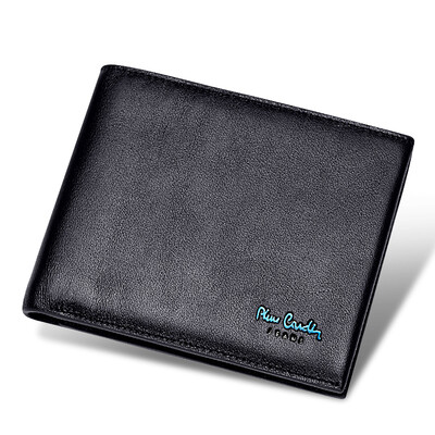 

Pierca card pierre cardin wallet mens short wallet layer leather fashion business wallet JEA507081A black