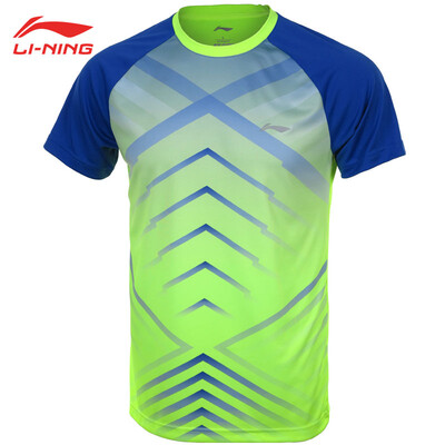 

LI-NING Men&39s Badminton Series Quick-drying Cool Match Top AAYN029-2 Fluorescent Green XL