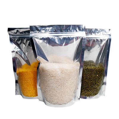 

Shan Shi Li SexeMara aluminum foil transparent self-supporting food Ziplock bag sealed compact bag snack bag waterproof moisture-proof sealed pocket fresh plastic storage bag 1826cm 50